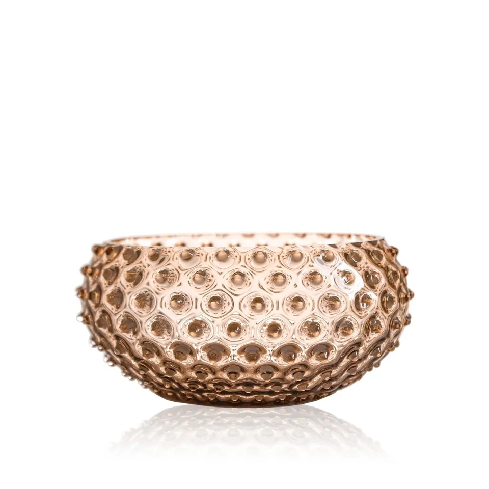 klimchi-hobnail-coupe-bronze-cristal-sans-plomb-bol image 1