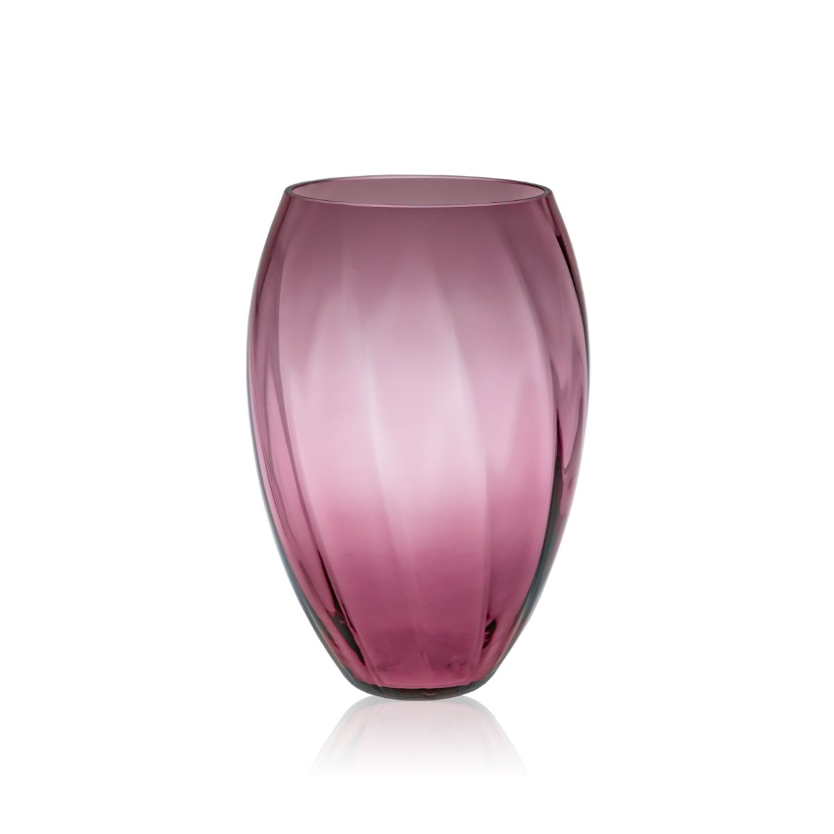 klimchi-marika-vase-ovale-violet-cristal-fleurs image 1