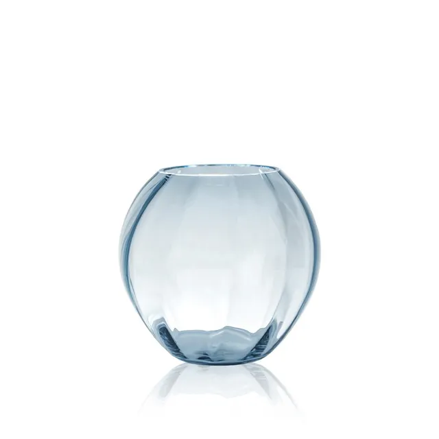 klimchi-marika-vase-rond-bleu-fum-cristal-petit-format image 1