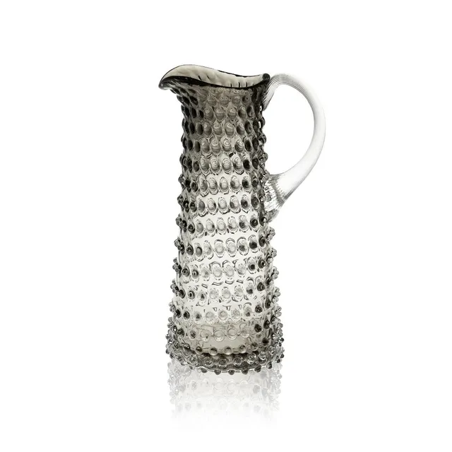 klimchi-hobnail-carafe-noire-fum-e-1000-ml-pichet image 1