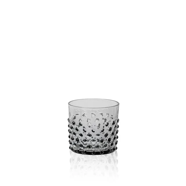klimchi-hobnail-grey-smoke-verre-whisky-15-cl image 1