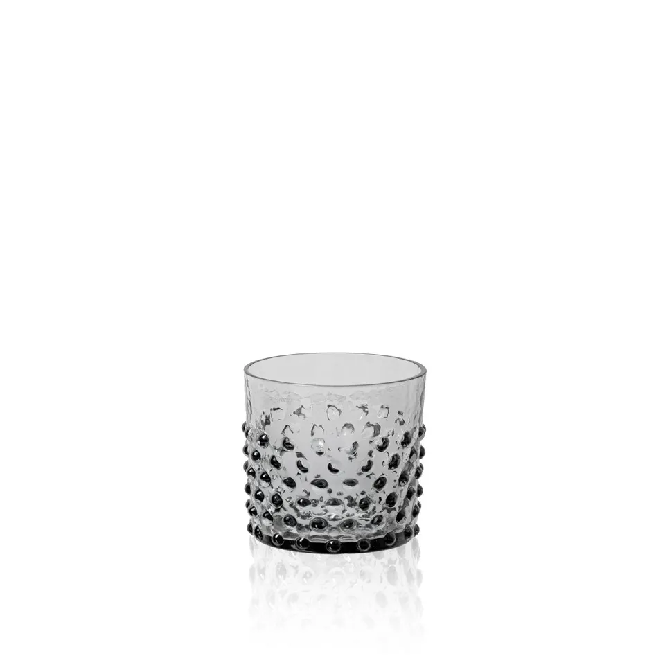 klimchi-hobnail-grey-smoke-verre-whisky-15-cl image 1