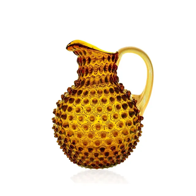 klimchi-hobnail-carafe-ambre-anse-dor-e-2-l-cristal image 1