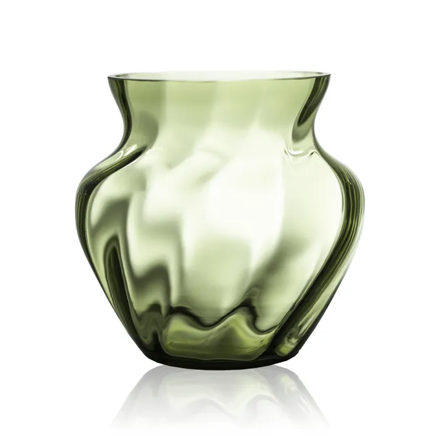 klimchi-marika-grand-vase-vert-olive-verre image 1