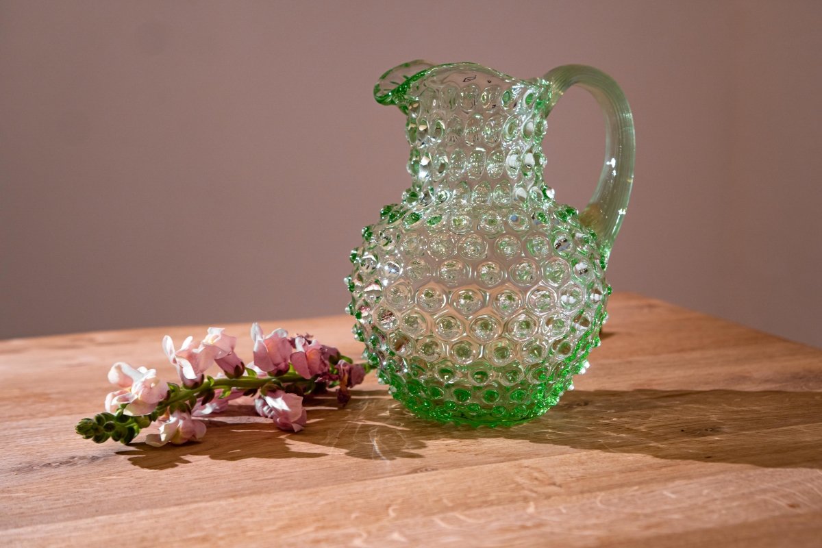 klimchi-hobnail-pichet-vert-clair-1l-cristal image 2