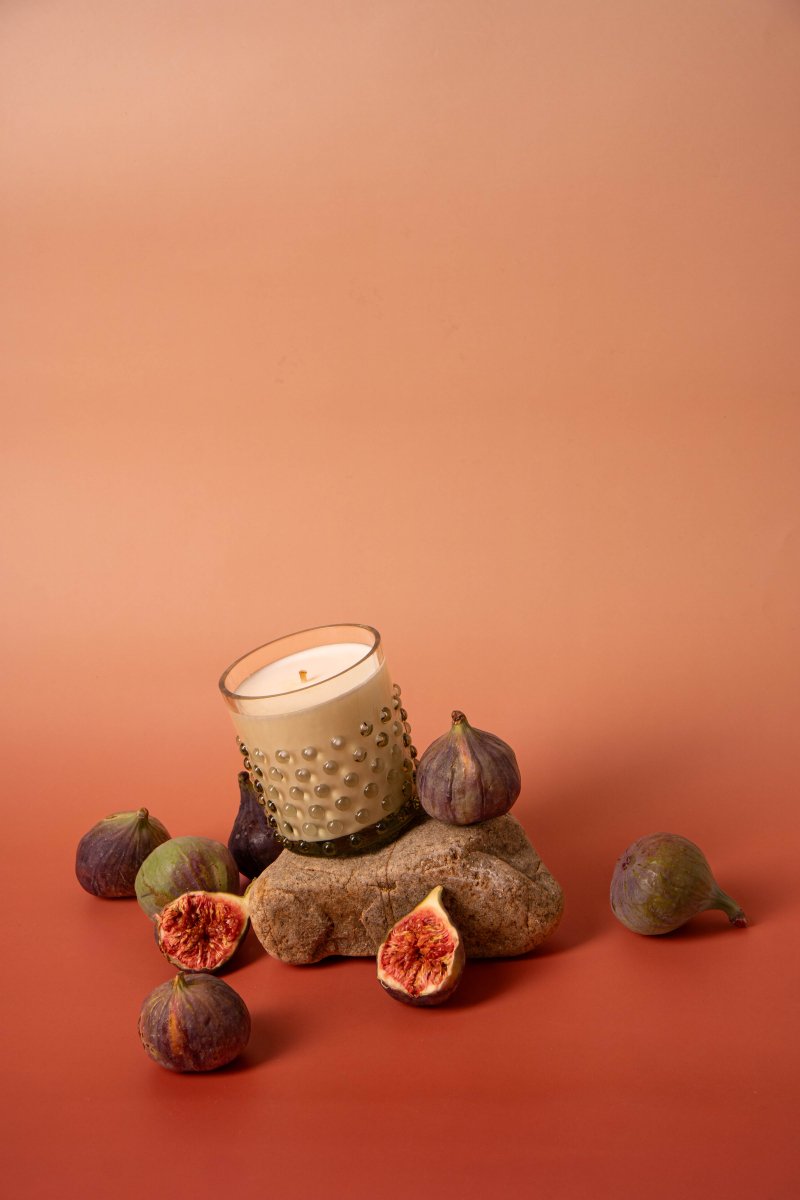 klimchi-wave-candles-hobnail-bougie-vanille-figue-cire-soja image 4