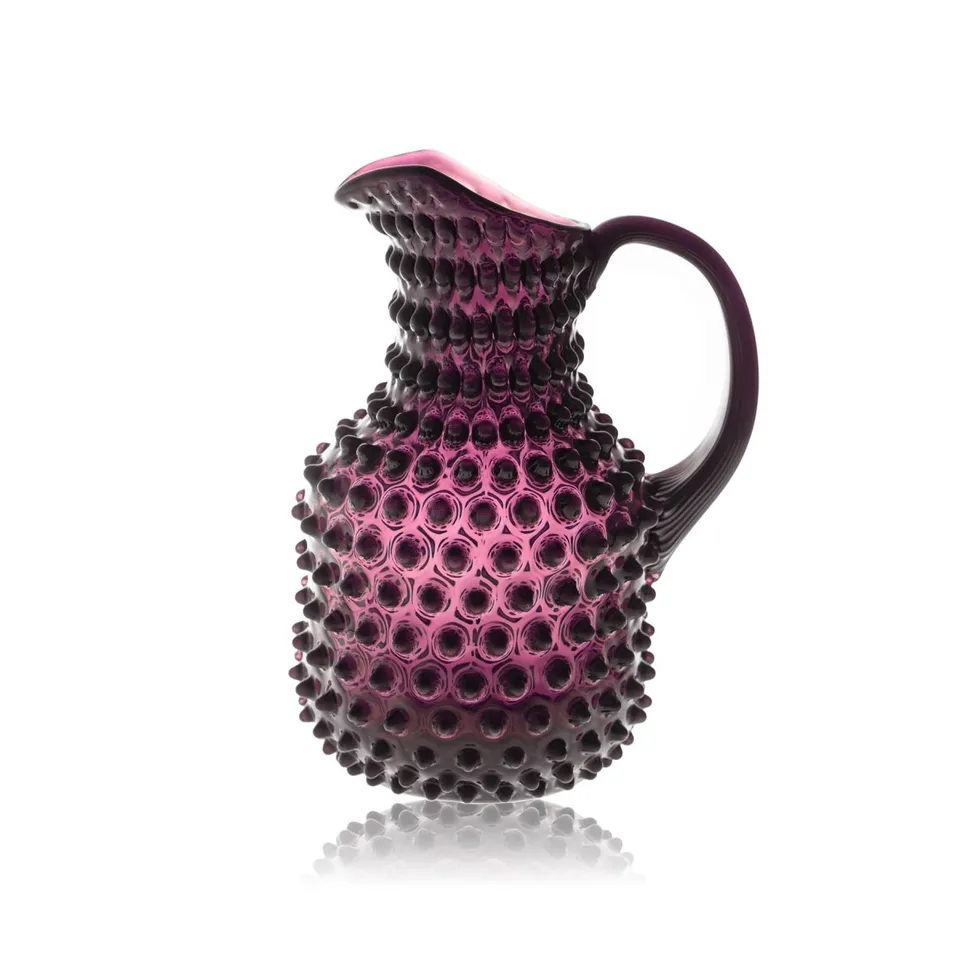klimchi-hobnail-carafe-violette-2-l-base-carr-e image 1