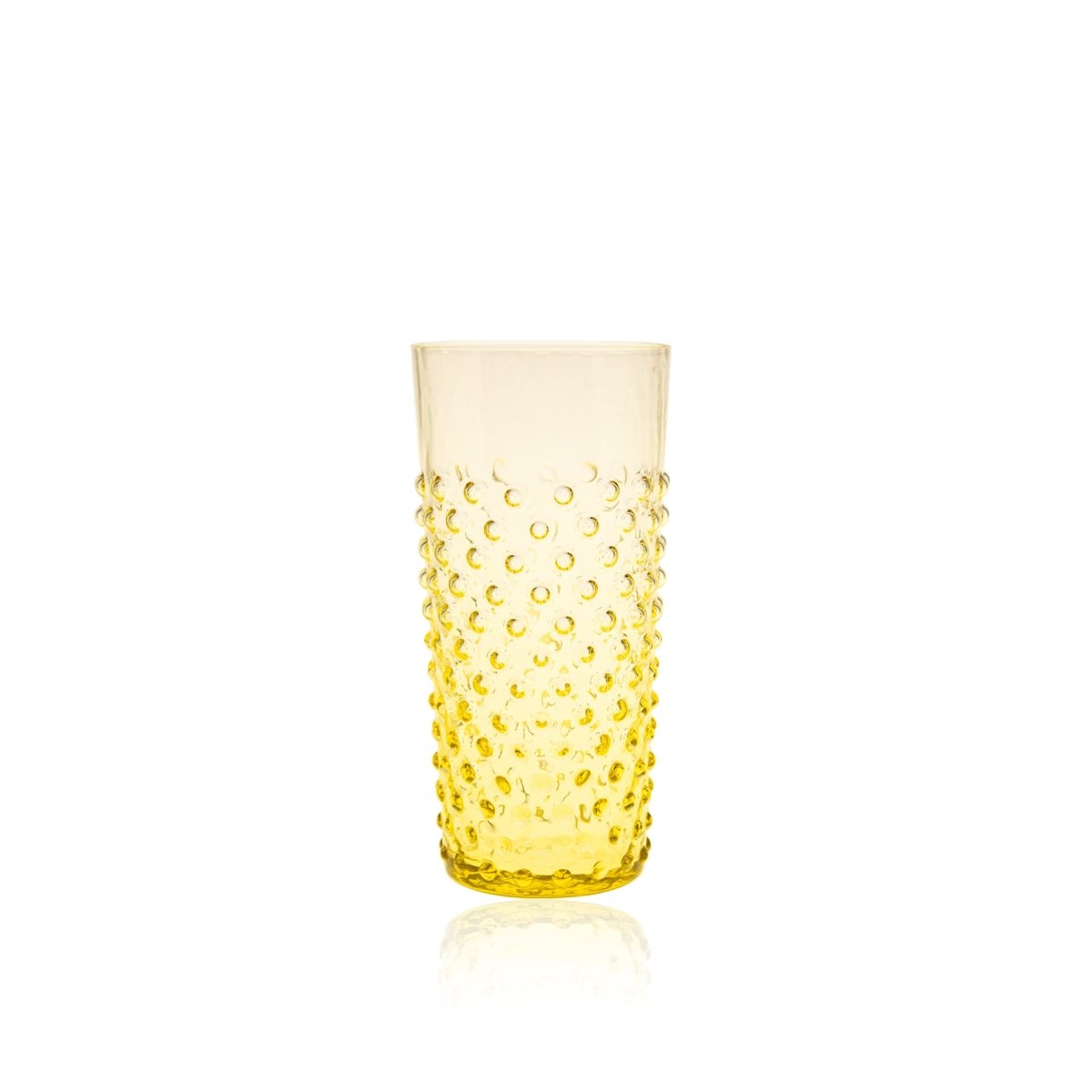 klimchi-hobnail-verre-citrine-400-ml-jaune-lot-6 image 1