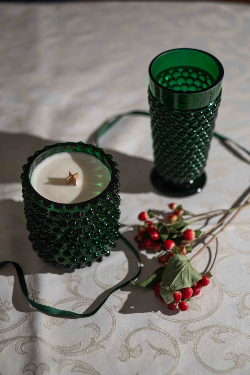 klimchi-hobnail-calice-vert-fonc-lot-de-2-300-ml image 2