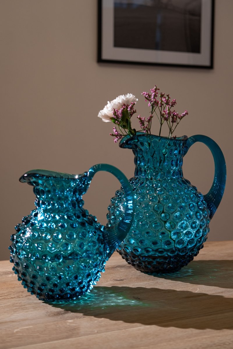 klimchi-hobnail-carafe-aquamarine-1-l-en-verre image 3
